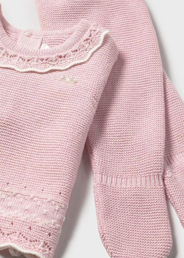 tutina in tricot con cappellino