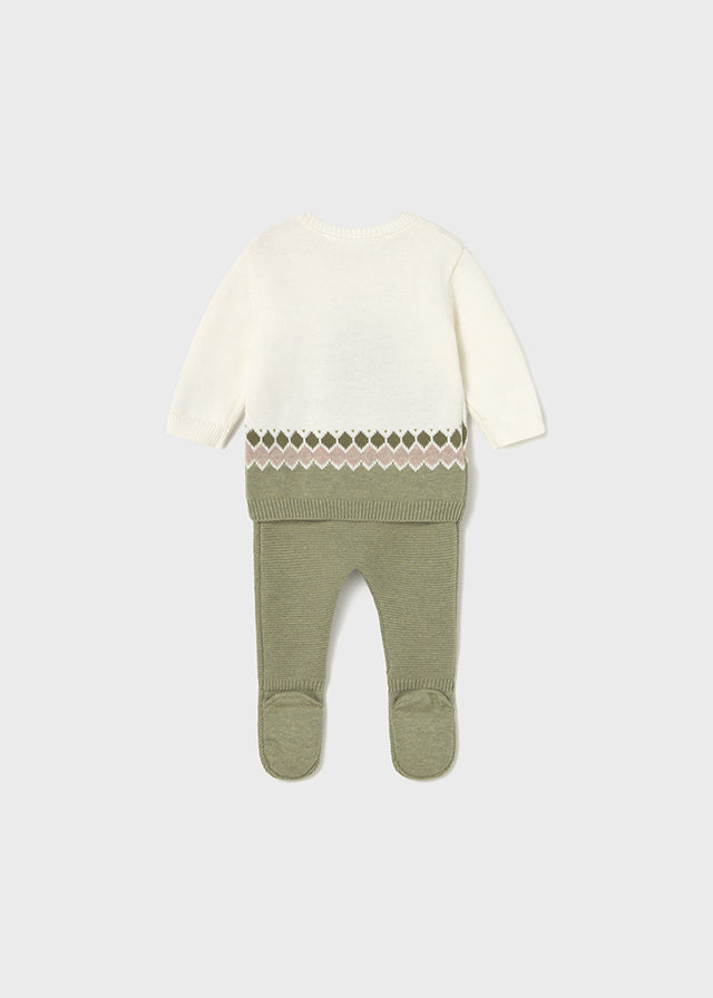 Tutina spezzata in tricot