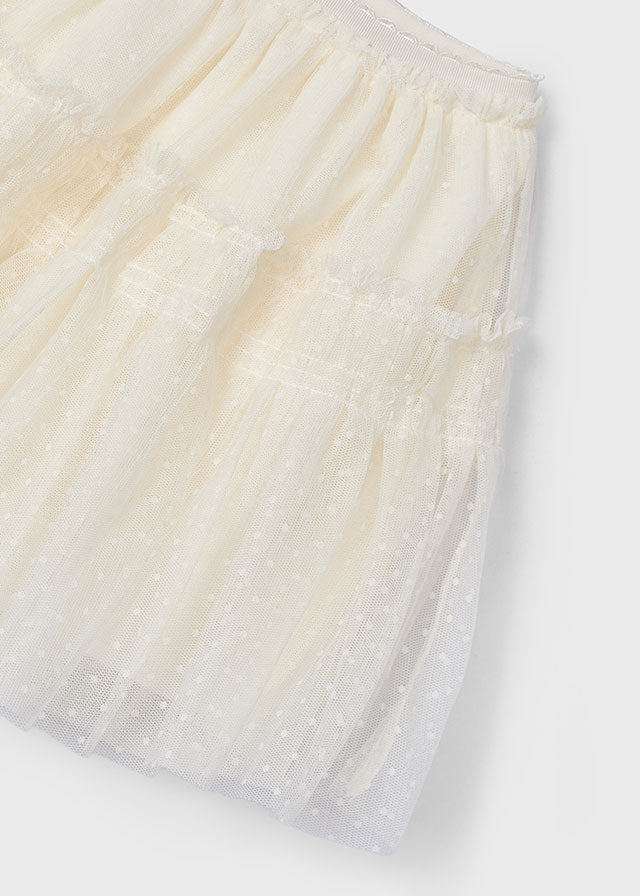 Gonna in tulle plumetis