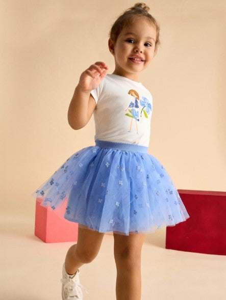 Completo con gonna in tulle
