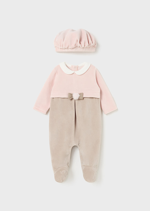 tutina in ciniglia con cappellino