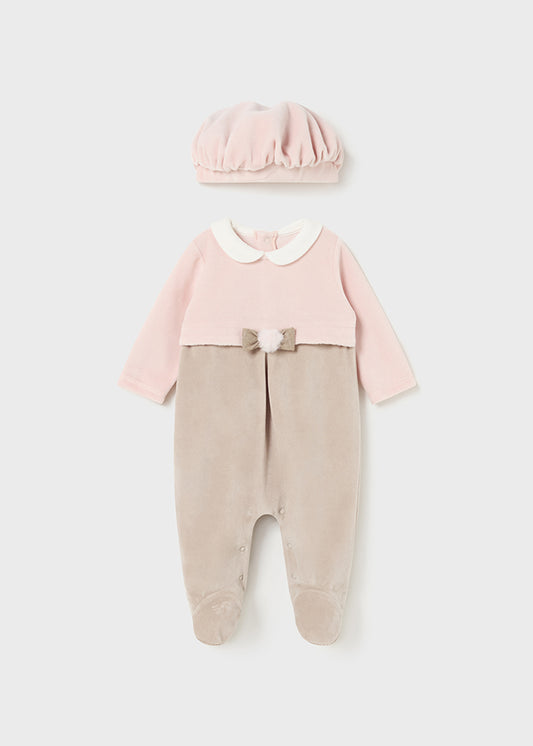tutina in ciniglia con cappellino