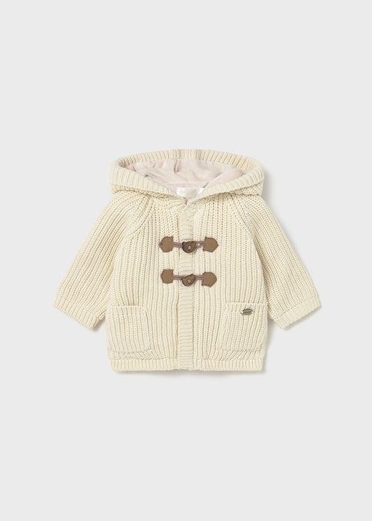 Cappottino in maglia con alamari