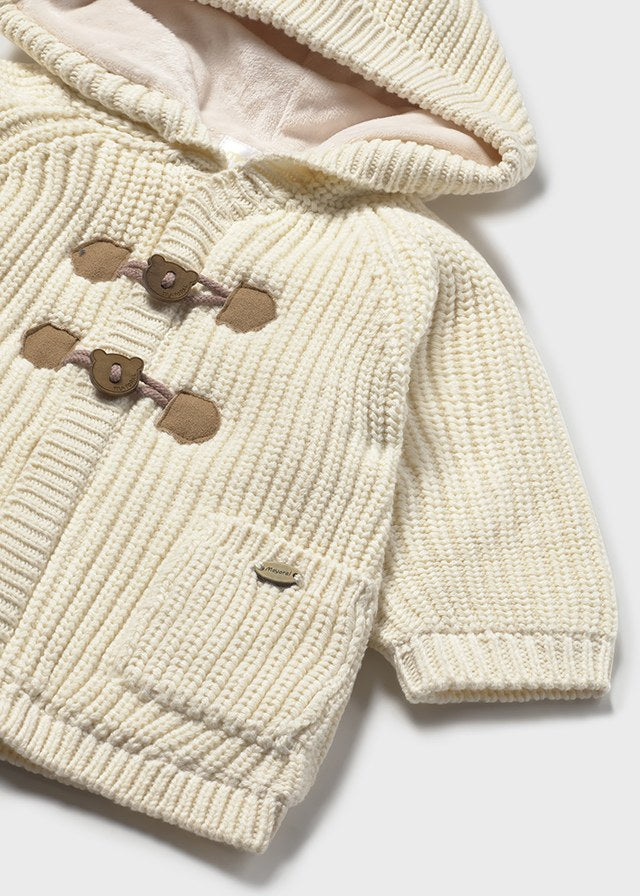 Cappottino in maglia con alamari