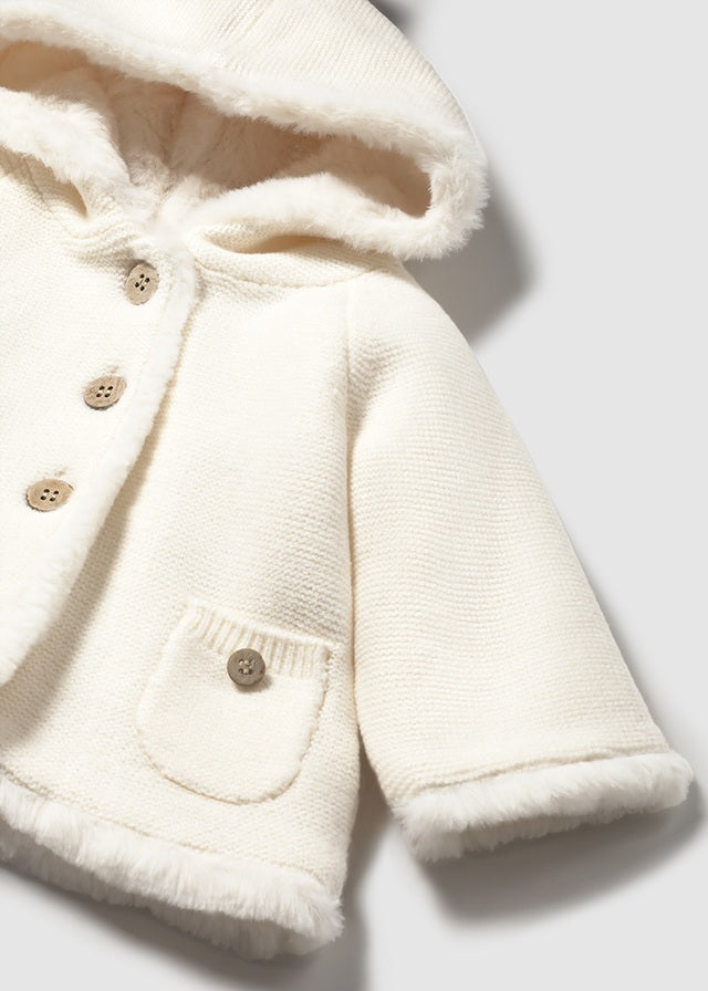 Cappottino in maglia con bottoni