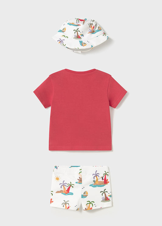 Completo shirt costume e cappellino