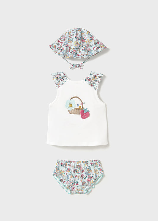 Completo 3 pezzi con costume