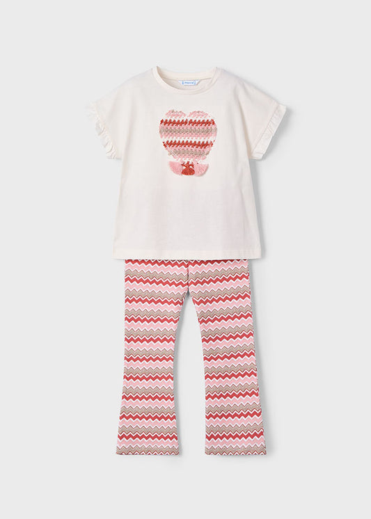 Completo con leggings a zampetta