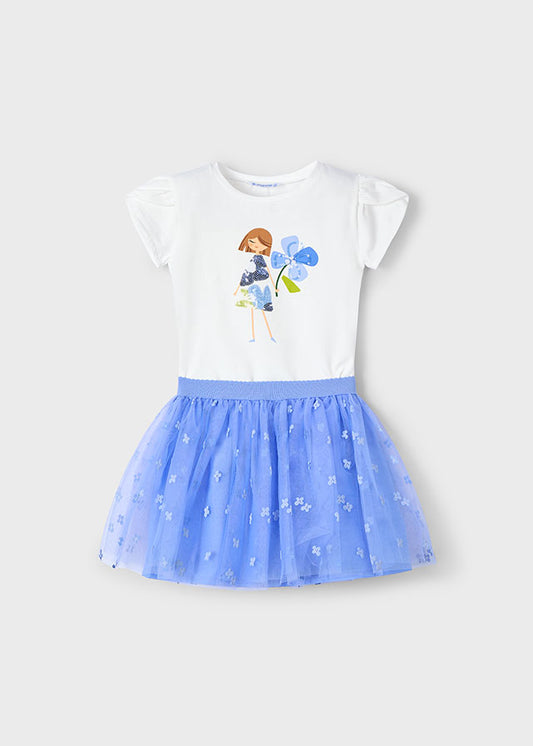 Completo con gonna in tulle