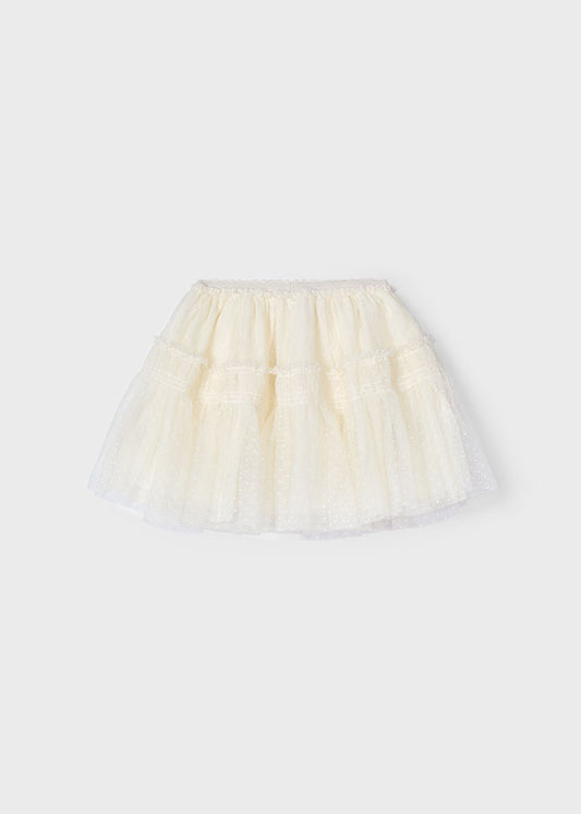 Gonna in tulle plumetis