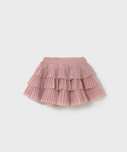 Gonna in tulle plissettata